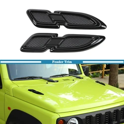 Hood Fender Decorative Cover Trim Decal for Suzuki Jimny 2019 2020 2021 2022 2023 Car Exterior Accessories ABS Black Red Silver