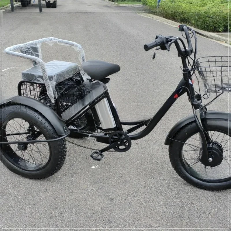 Powerful-Bit Lithium Battery Ellectric Tricycle 3 Wheels 20 Inch With Passenger