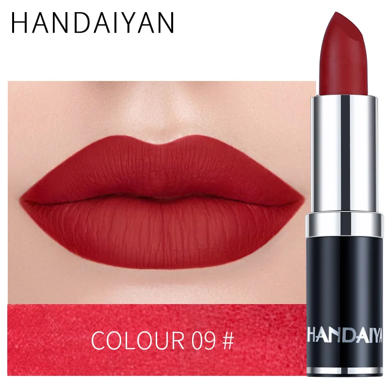 

12-Color Matte Mist Face Lipstick Waterproof Lasting Moisturizing Lipstick Sexy Red Velvet Nude Matte Lipstick Women's Cosmetics