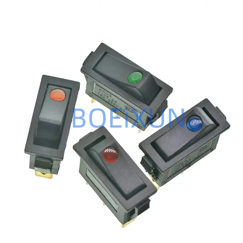 KCD3 Rocker Switch ON-OFF 2 Position 3 Pin Electrical equipment With Light Power Switch 16A 250VAC/ 20A 125VAC