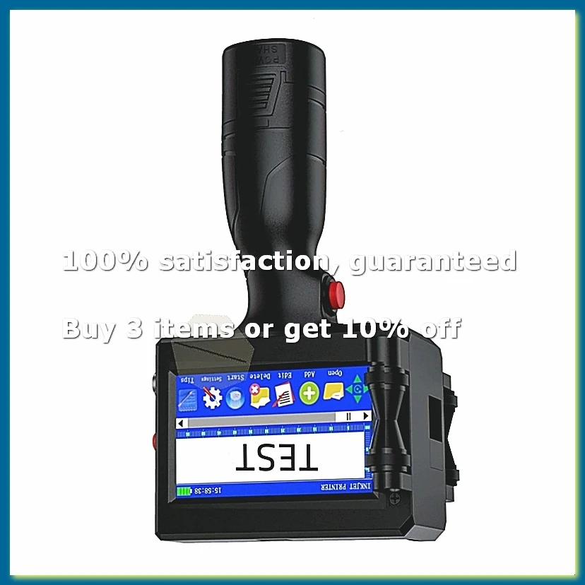 Handheld Inkjet Printer, for QRCode Barcode Production Date Time Logo Batch Number Print on Metal Wood EU Plug-DTB3