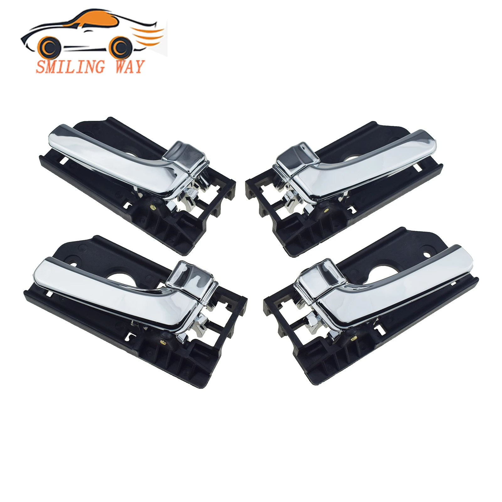 1 / 2 / 4PCS Left Right Side Interior Door Handles Chrome Fit For Kia Sedona Carnival Hyundai Entourage 82610-4D010 82620-4D010