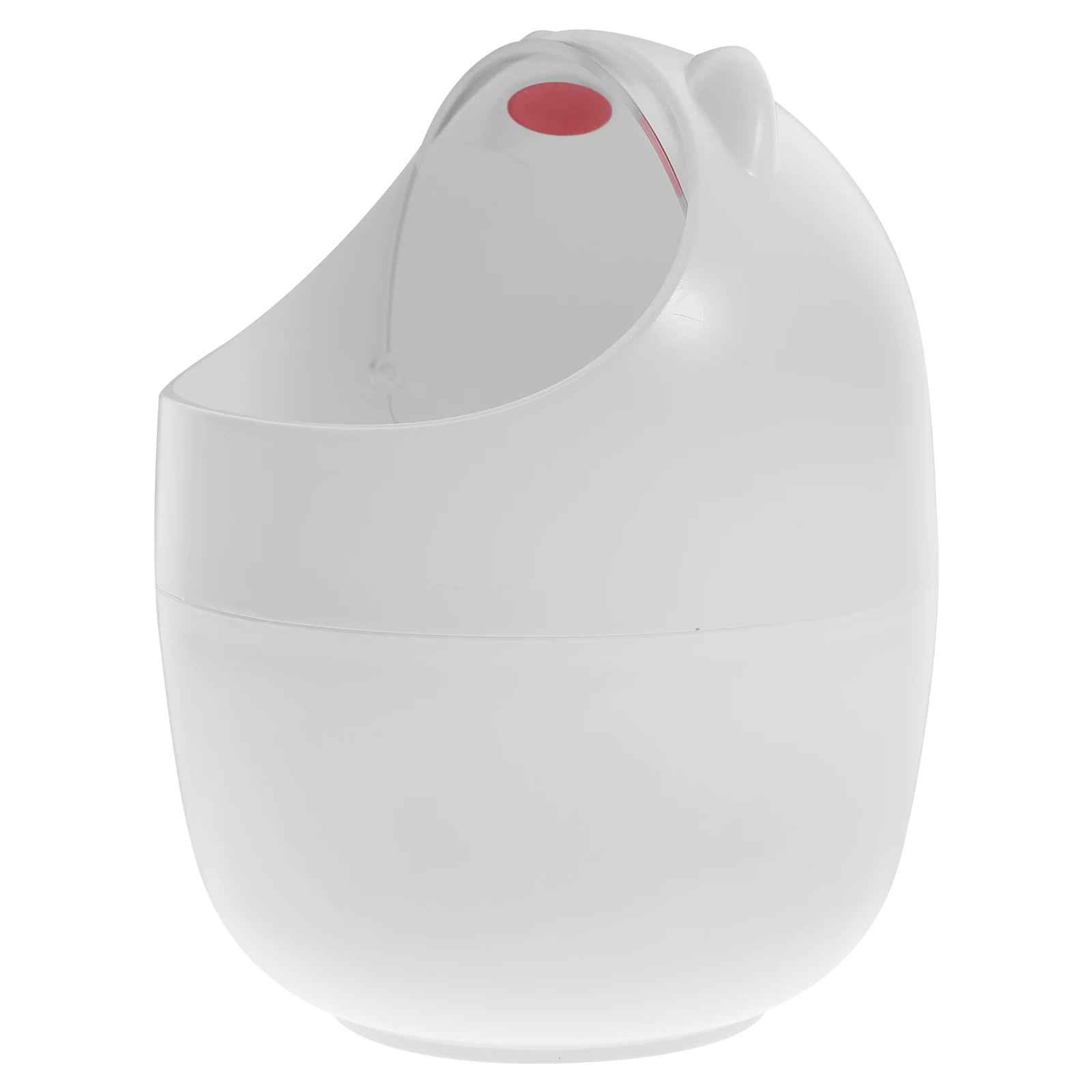 

1pc Cute Desktop Trash Can Small Garbage Bin With Lid Lightweight Reusable Household Study Room Office Daily Use Kawaii