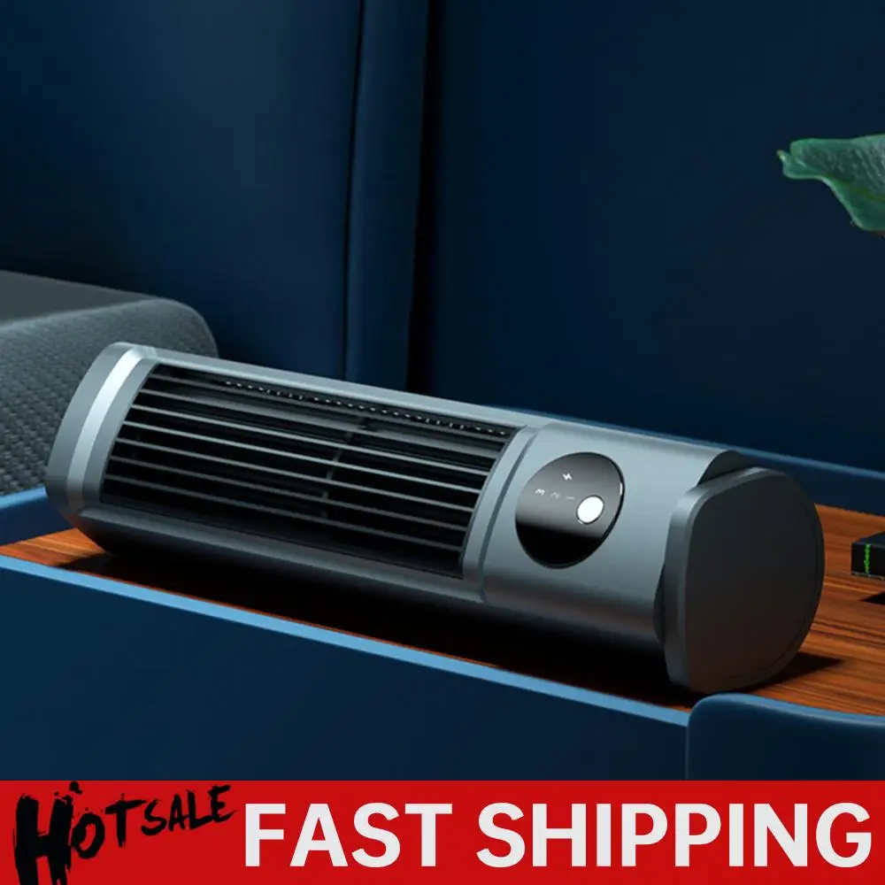 

Tower Fan 3 Speeds Desktop Fan USB Rechargeable Portable Table Fan Quiet Cooling for Bedroom Home Office
