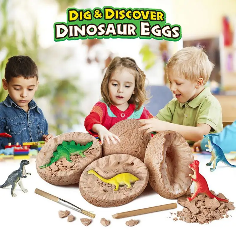 Simulazione per bambini scavare fossili uova di dinosauro avventura sorpresa scienza giocattolo educativo precoce per bambini regalo divertente