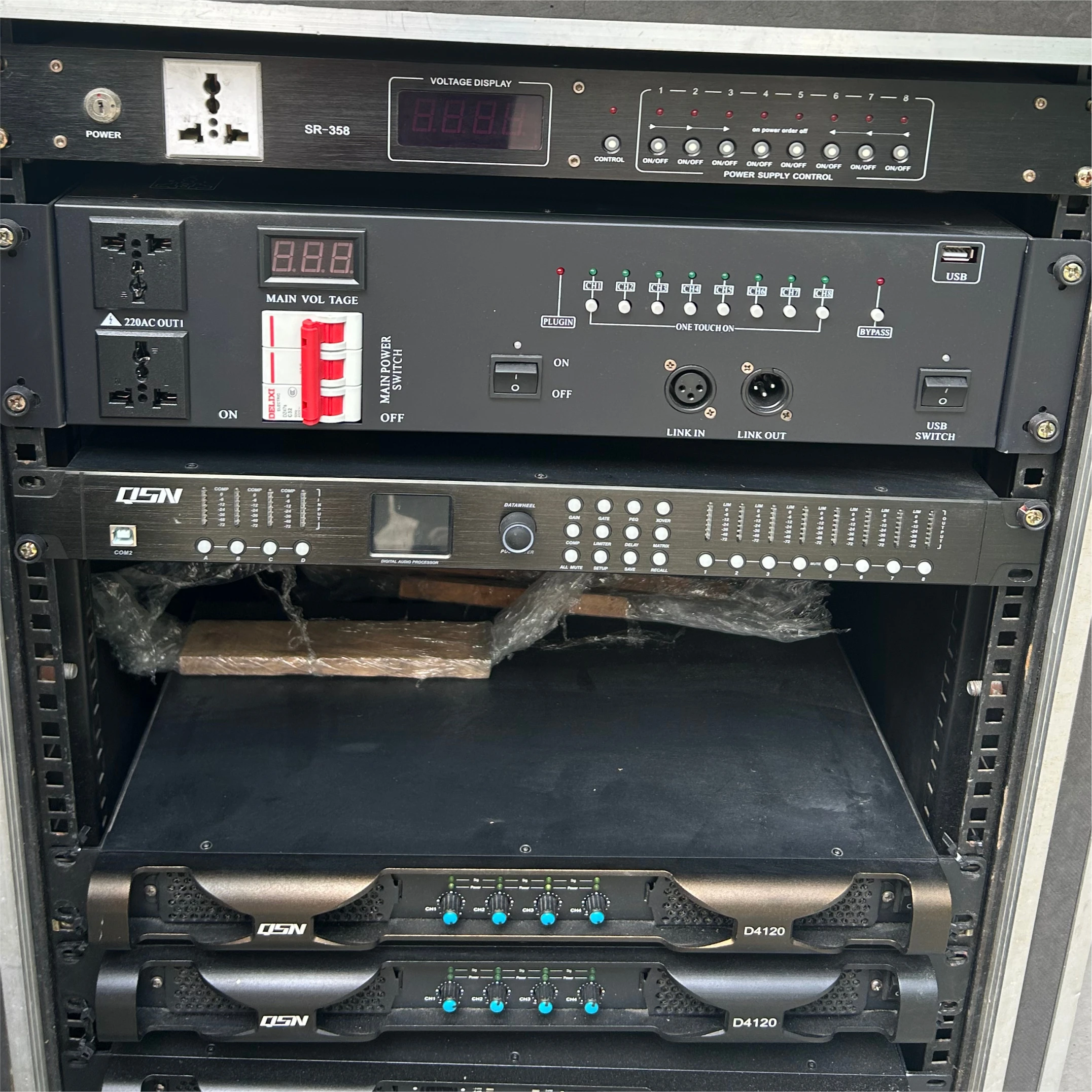 4 In 8 Out FIR Filter DSP Processor 96K High Performance Stage Audio Equipment