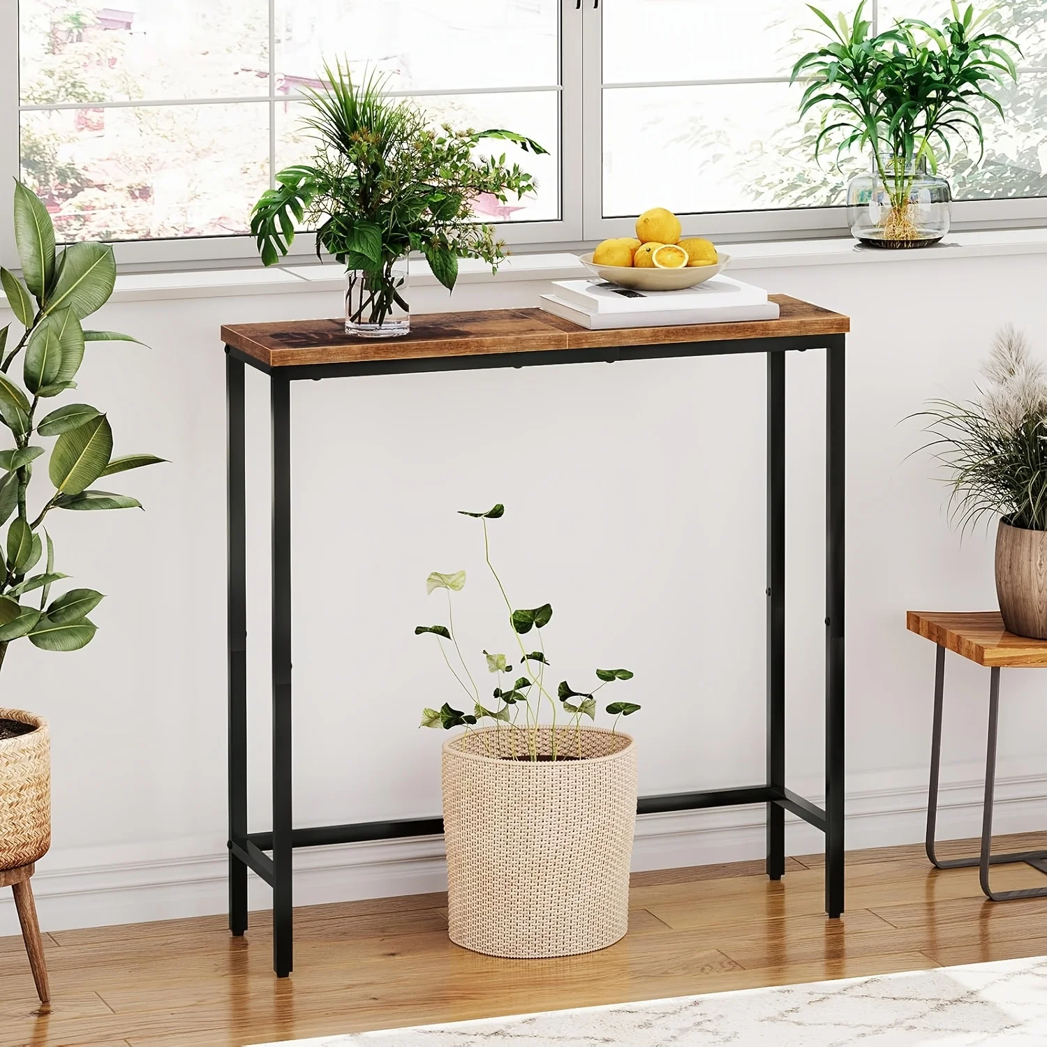 Console Table - Industrial Modern Entryway Table,Living Room,Office - Console Table for Entryway/living Room image 3