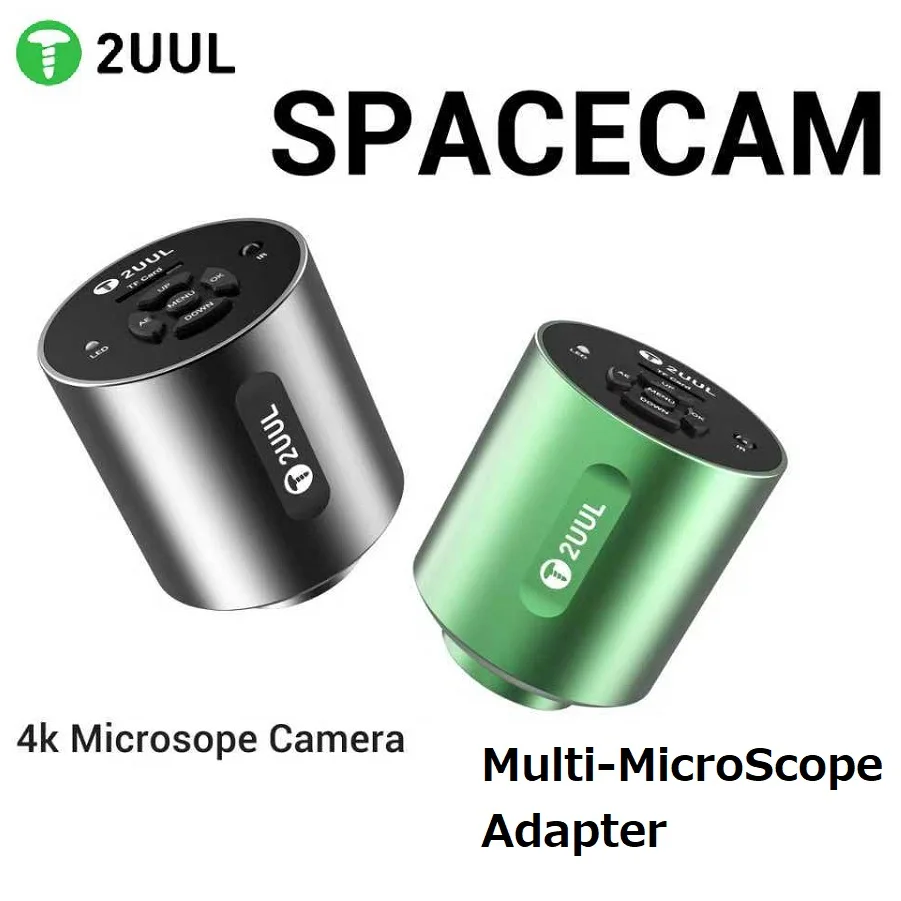 

2UUL MS01 4K Camera with SONY Sensor True 4K Plug Play HDMI USB-C Setup Universal 24.5mm Adapter for Circuits Biology Education