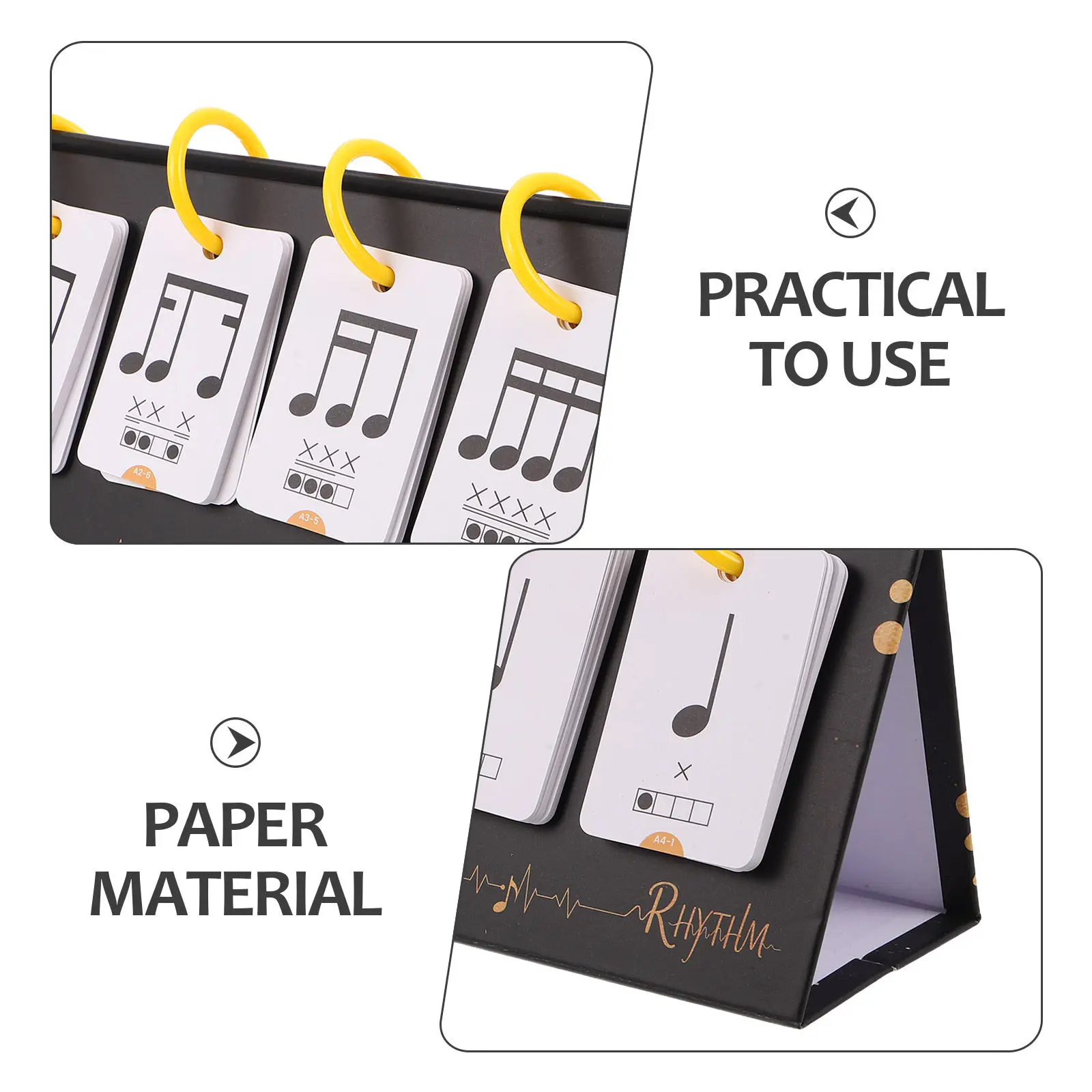 1Set Music Note Flashcards for Piano Kids Preschool Cognitive Learning Cards Beginner Piano Practice Teaching Supplies Music
