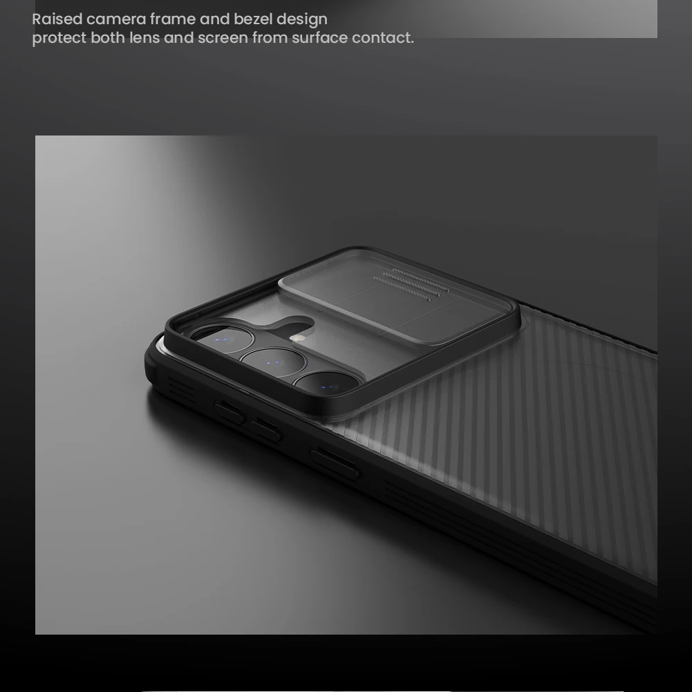 Für Samsung Galaxy S26FE Hülle NILLKIN Fitted Case Camshield Super Frosted Shield Case Objektivschutzabdeckung – Detail 7