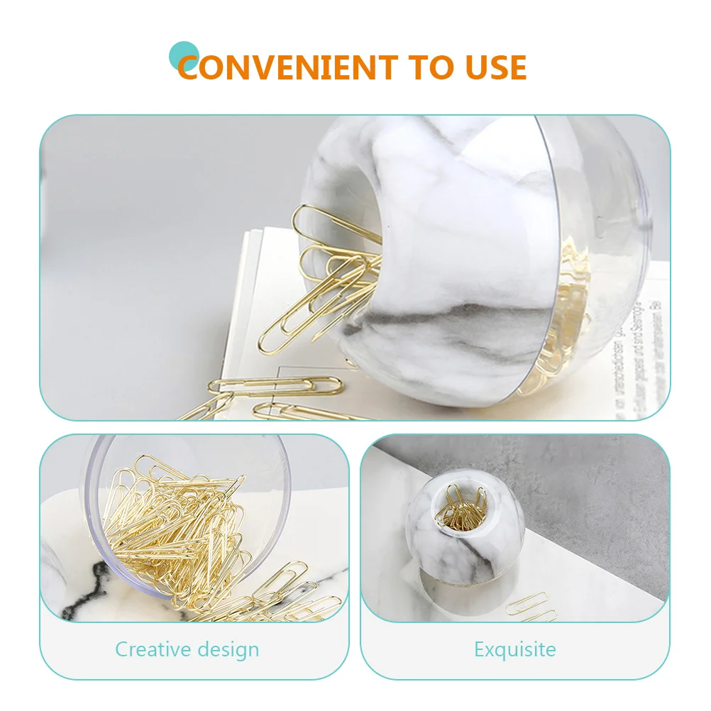 

100pcs Golden Paper Clips Metal Office School Supplies Desk Accessories Practical File ganizer Decorative Easy Use
