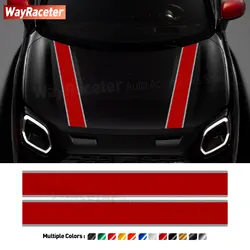 2 Pcs Edition John Cooper Works Hood Bonnet Stripe Sticker Engine Cover Vinyl Decal For MINI Countryman U25 2024 JCW Accessories