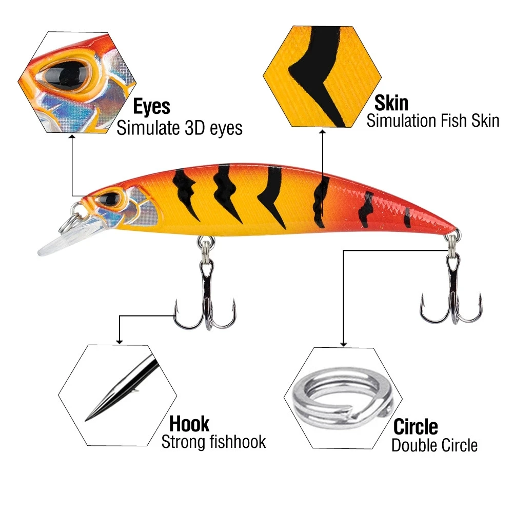Señuelo Minnow Hundimiento – Diseño Japonés para Perca, Lucio y Lubina