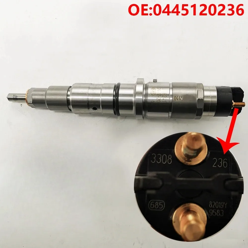 

High quality New For 0445120236 3973060 3965721 4939061 4940170 5263308 PC300-8 PC350-8 6D114 QSL9 for cummins Fuel Injector