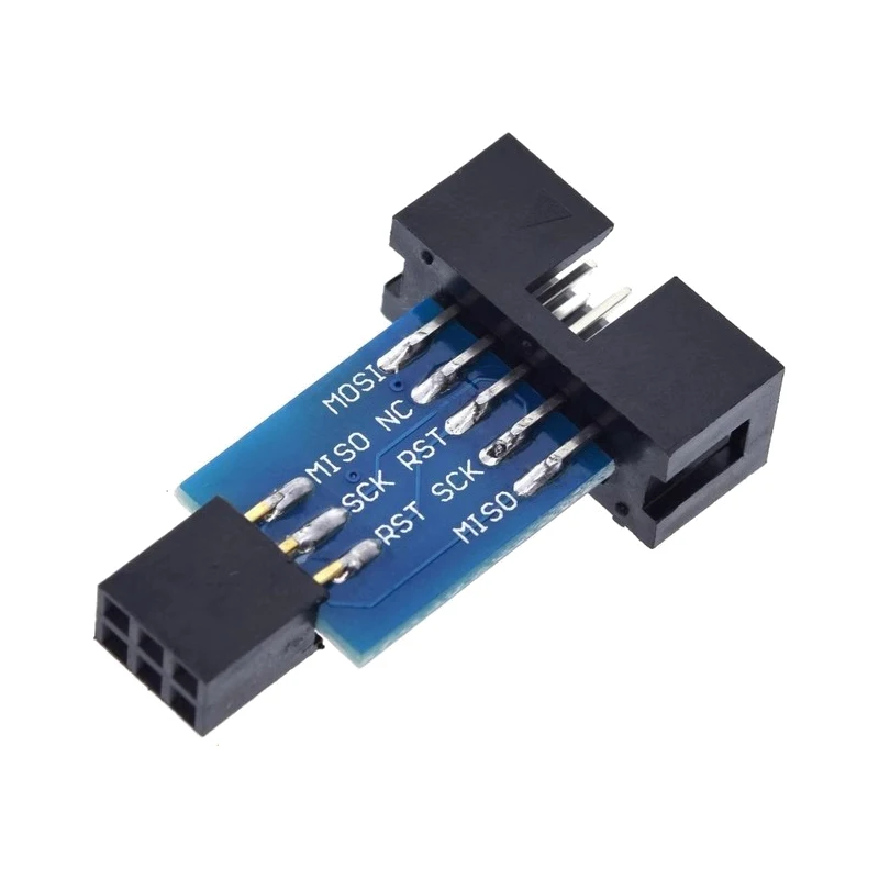 10Pin To 6 Pin Adapter Board + USBASP USBISP AVR Programmer USB ATMEGA8 ATMEGA128 ATtiny/CAN/PWM 10Pin Wire Module DIY