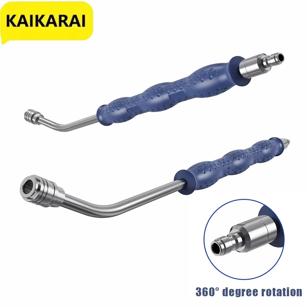 

High Pressure Washer Extension Wand Car Wash Water Gun Lance Stainless Steel 1/4 Quick Connect Power Washer Spray Wand 4000PSI