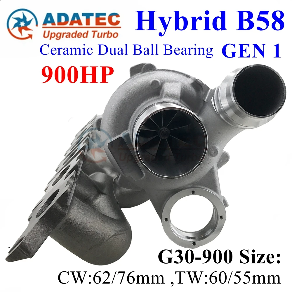 

Гибридный турбокерамический двойной шарикоподшипник B58 900 л.с. GEN 1 18559700063 18559710063 8679022, обновленная турбина для двигателя BMW B58 3.0L