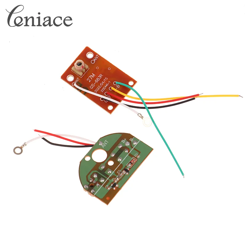 1  Transmitter Board  1 Receiver Board 27MHz Circuit PCB Transmitter And Receiver Board Radio System For Car Truck Toy