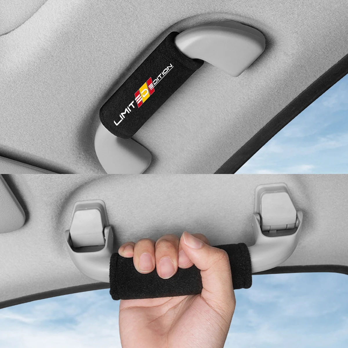 1 Piece Fluff Car Roof Door Handle Protector Car Armrest Covers For Audi Mercedes Benz For VW Ford BMW For Toyota
