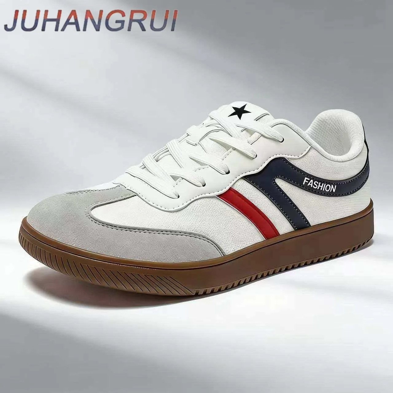 

Unisex Wide Toe Shoes Artificial Leather Sneakers Casual Lace Up Retro Fashion Shoe for Women Men Minimalist Casual Walking Shoe