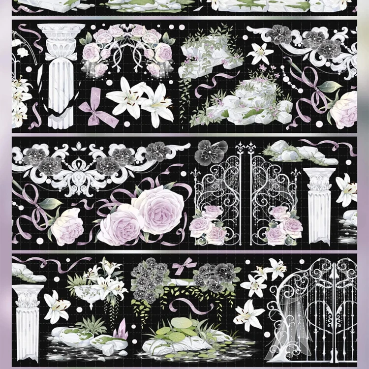 Likey -Shiny Washi Pet Tape Loop Sample Collage Journal