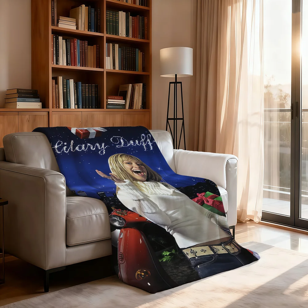 Singer H-Hilary D-Duff-F Metamorphosis Blanket Soft Throw Blanket for Home Bedroom Bed Sofa Picnic Travel Office Blanket Gift