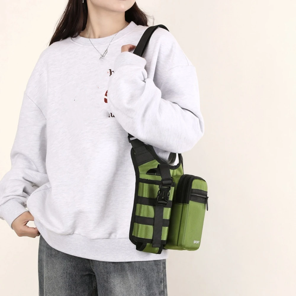 

Multi-purpose Oxford Shoulder Bag Waterproof Wear Resistant Portable Messagers Bag Stylish Ultralight Riding Chest Bag