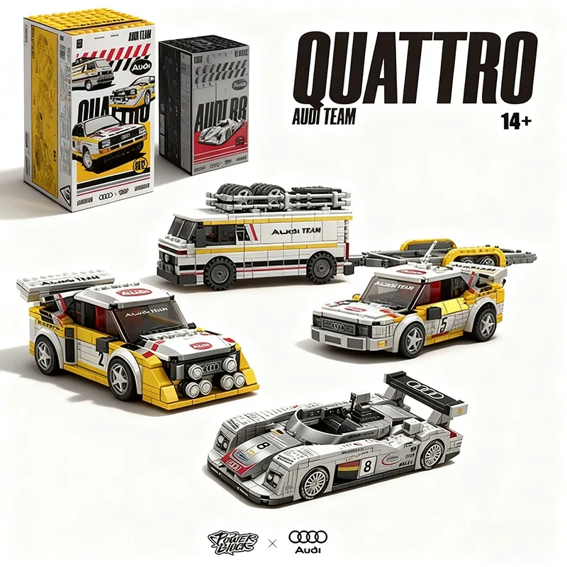 

1:32 WRC R8 Champions Car Team Building Blocks Model Assemble Bricks Race Vehicle Toy Adult Kids Gift