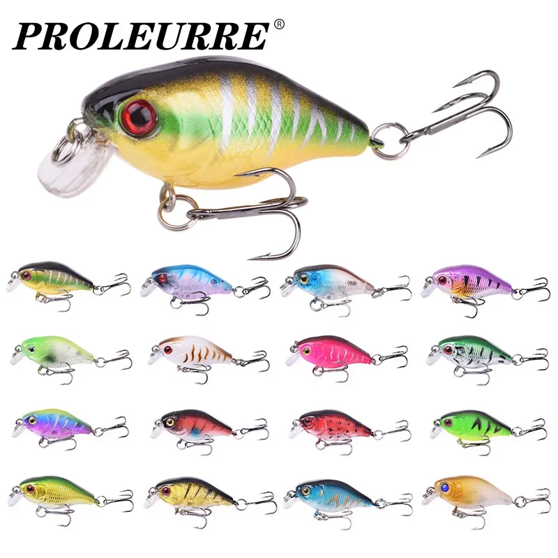 

1Pc Crankbait Fishing Lure 45mm 4g Floating Minnow Swimbait Artificial Plastic Hard Bait for Isca Bass Pike Pesca Carp Wobblers