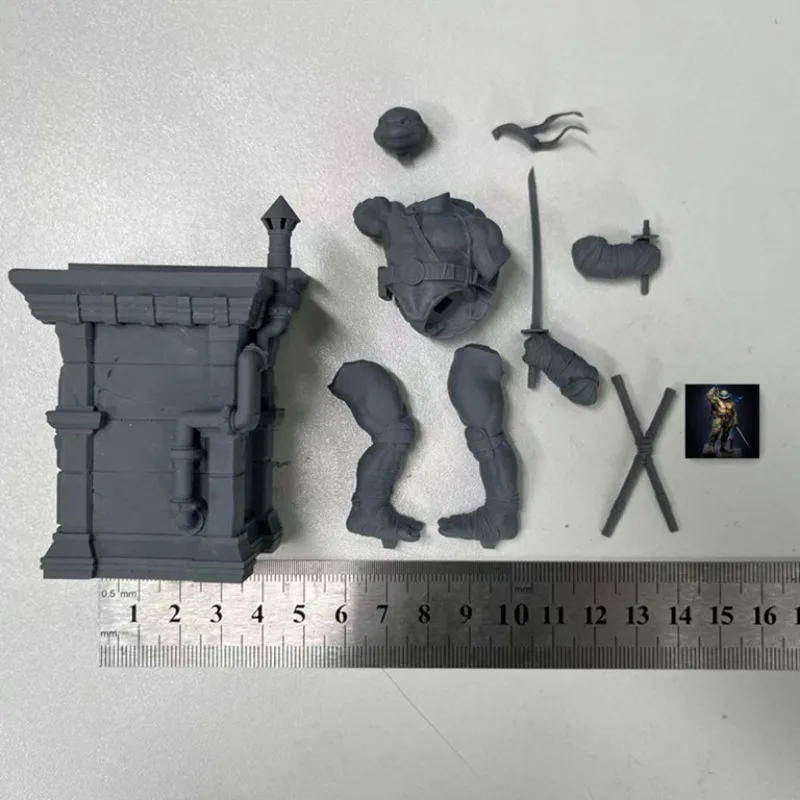 1/24 Scale Resin Figure Assembled Model Kit Justice Warrior Fantasy Hobby Micro Minify Statue Unassemble Unpainted 3D printing