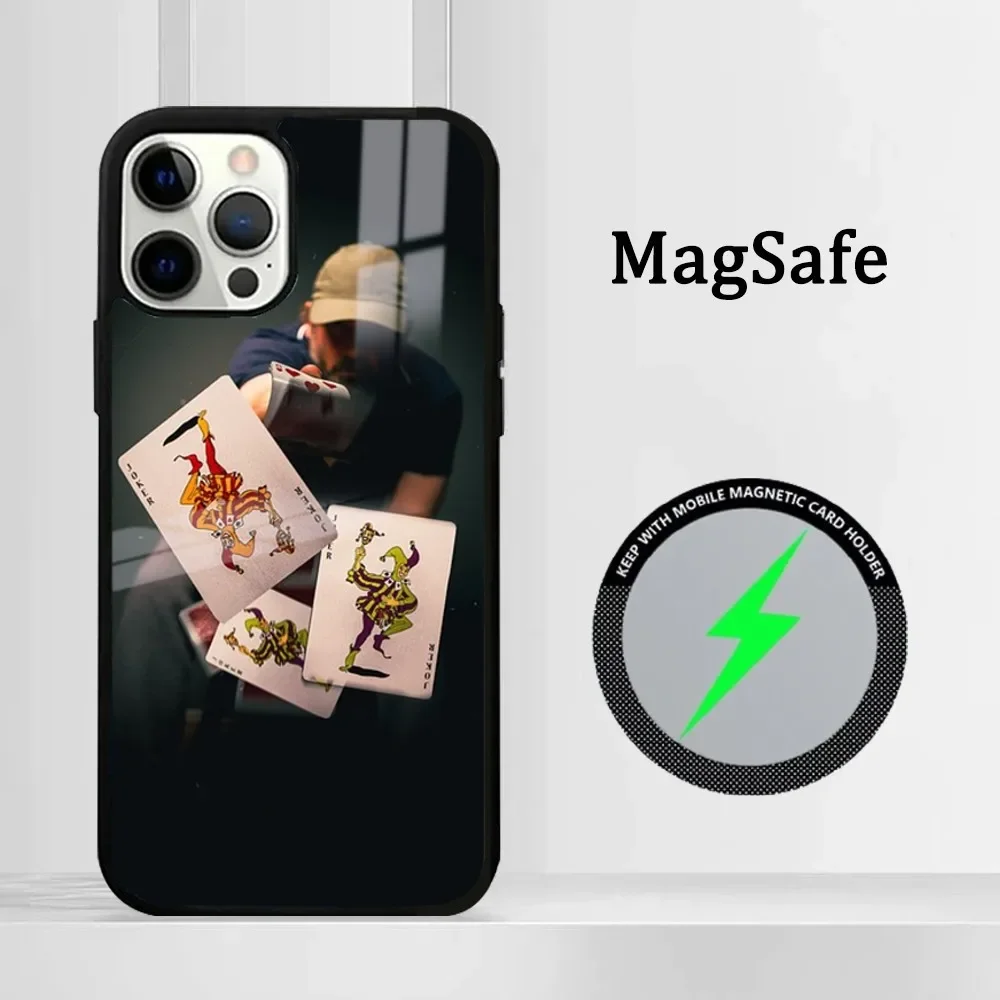 Ace Family Poker A Phone Case For iPhone16 15 14 13 12 11 Pro Max Plus Mini Mirror Magnetic Cover