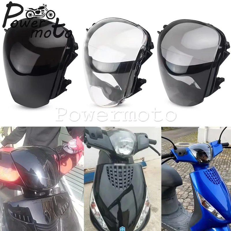 

Scooter Headlight Glass Cover For Piaggio Zip 100 98 4T 125 124 50 49 2T AC 50 49 4T 50 2T DT LC SP Front Head Light Lamp Guards