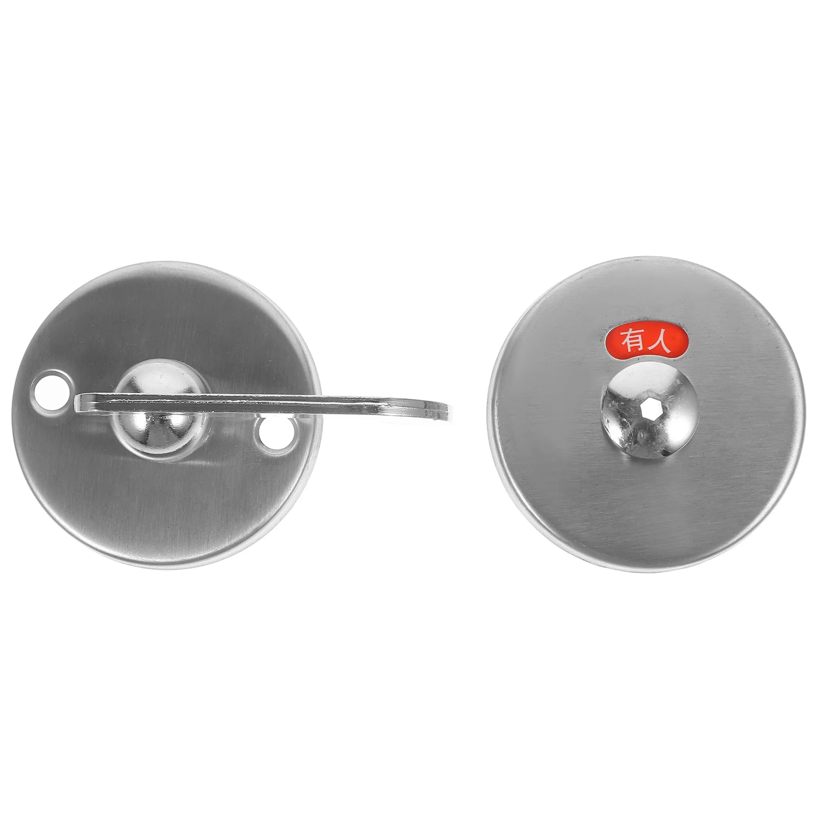 스테인리스 스틸 화장실 문 잠금장치, 욕실 사용중/비사용 표시판, 상업용 문 손잡이, 공용 화장실용 샤워 래치