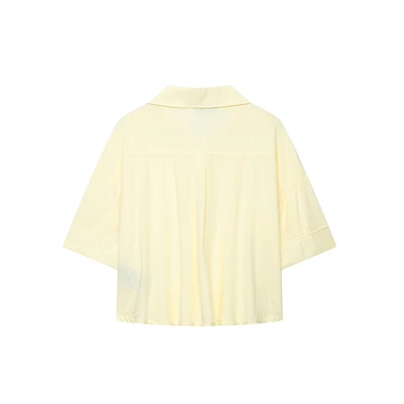 

Casual Linen Blend ort irt Women's Sle Summer New Arrival 2025 Commute Art Loose Fit Polyester Fiber Anti-Uv ort Sve