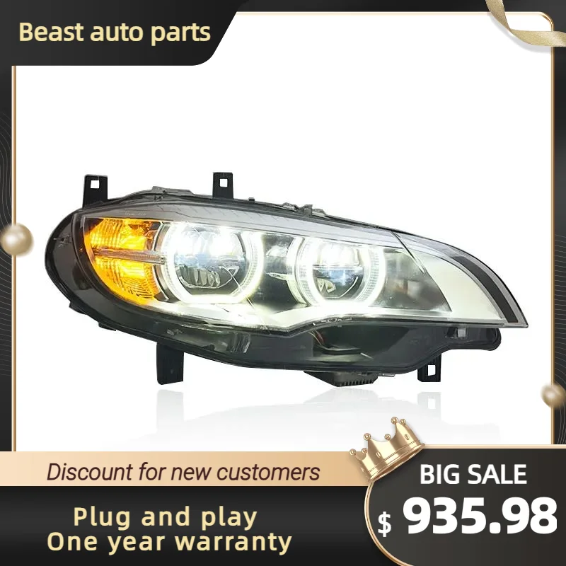 

For BMW X6 E71 2007-2013 Plug and Play Full LED Headlight Assembly – Front Lamps Car LightED Headlights Car light assembly