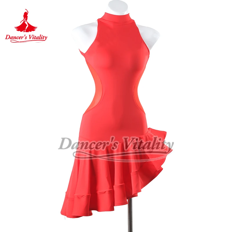 Robes de classe d'entraînement de danse latine pour femmes, enfants et adolescentes, tenue d'examen d'art, Chacha Samba Jive, personnalisée