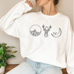 Sarah J Maas Series Sweatshirt Throne of Glass Sweater To Whatever End Sweatshirt ACOTAR Pullovers Hoodies Unisex Sweatshirts
