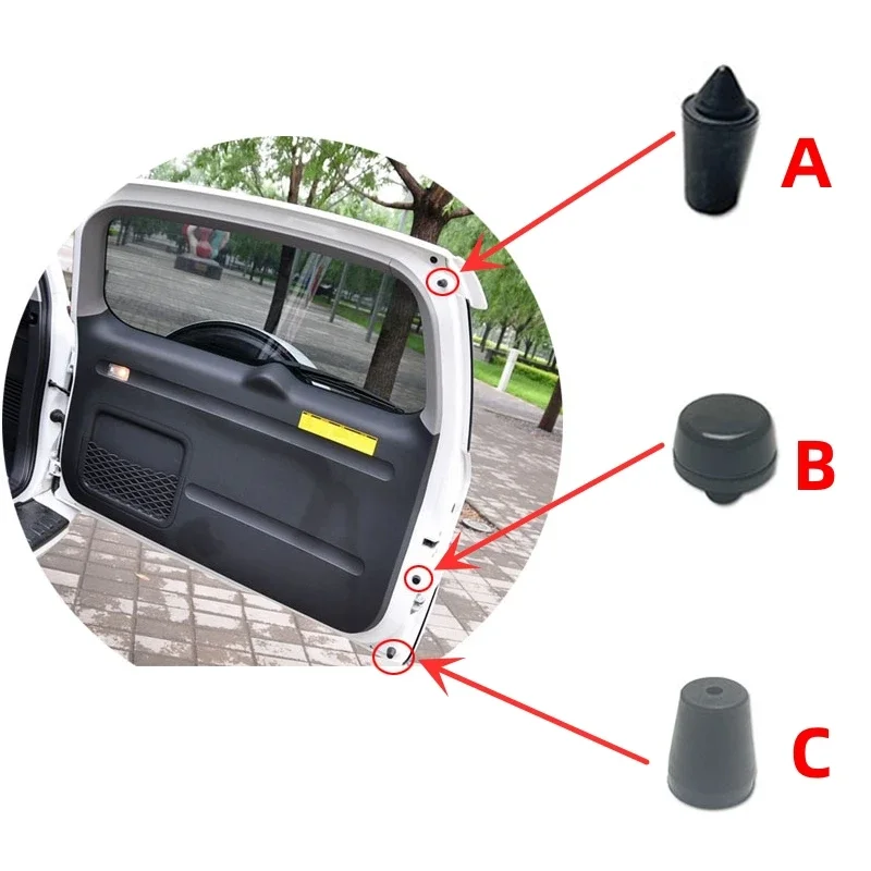 3PCS/Set Rear Trunk Stopper Rubber Buffer Tailgate Damping Damper For Toyota RAV4 RAV-4 2009 2010 2011 2012