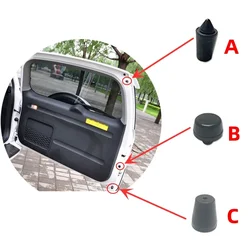 3PCS/Set Rear Trunk Stopper Rubber Buffer Tailgate Damping Damper For Toyota RAV4 RAV-4 2009 2010 2011 2012