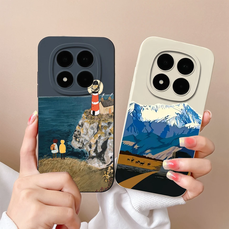 For Redmi Note 15 15 Pro 15 Pro Plus Case Oil Painting Girl Aesthetic Drop-Resistant Bumper For Redmi Note15Pro+ Coque Funda - view 2