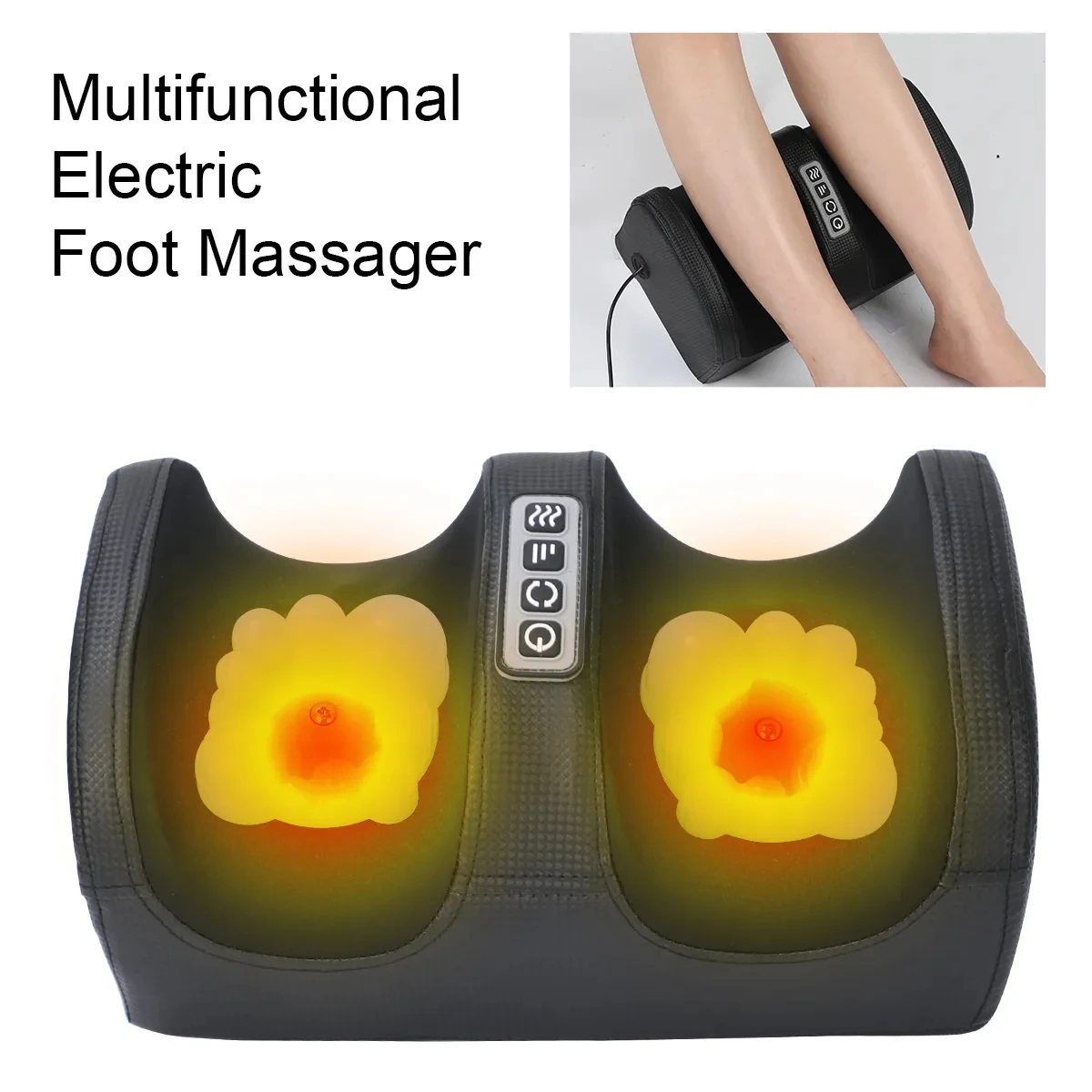 

Electric Foot Massager Hot Compression Finger Pressure Kneading Roller Deep Tissue Relaxes Muscle Foot Nursing Mmassage Machine