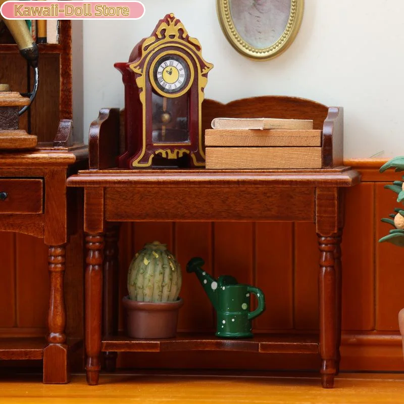 1:12 domek dla lalek miniaturowa toaletka biurko stół meble model domu wystrój zabawki akcesoria do domku dla lalek