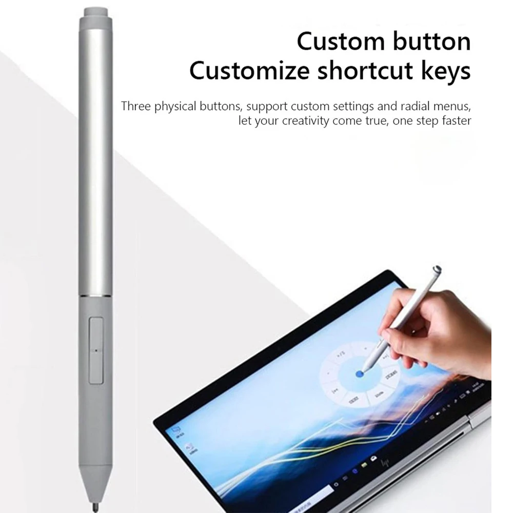

For Bluetooth-compatible Active Pen Aluminum Stylus For HP Active Pen G3 EliteBook x360 G3/G4/G6/G7/G8/G9,HP Elite x2