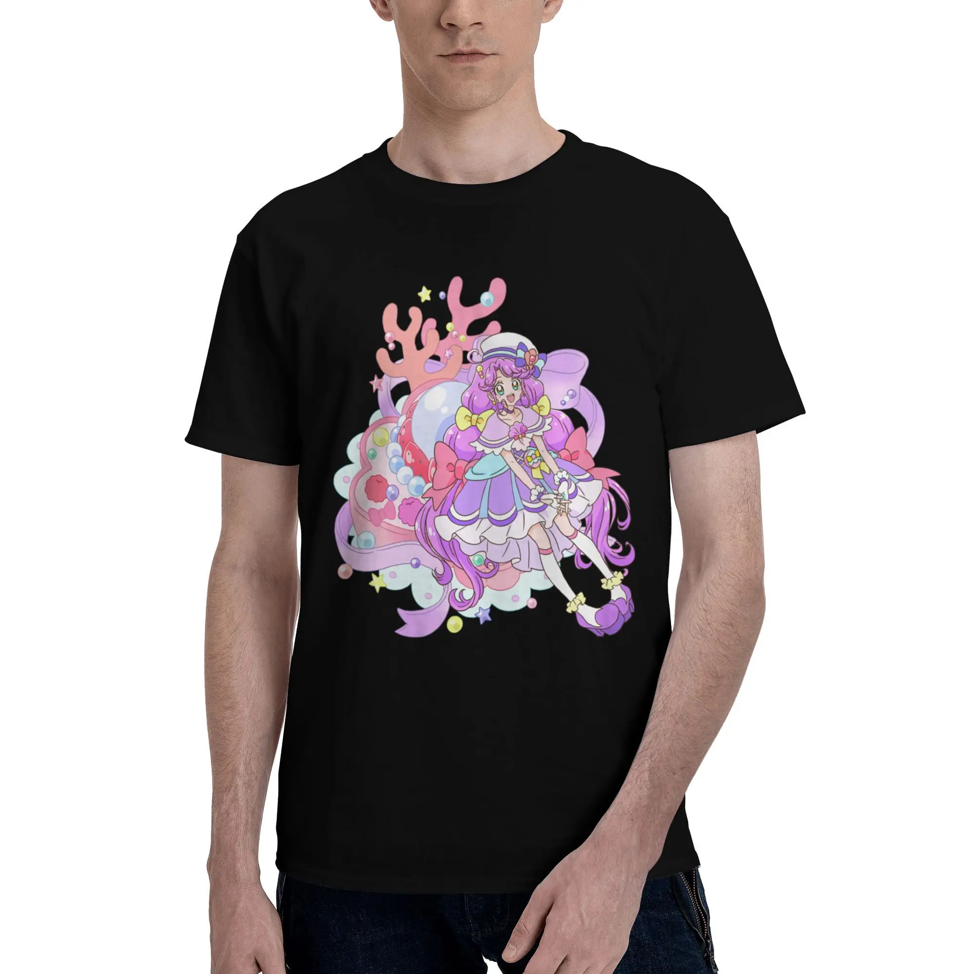 

Custom Pretty C-Cures T Shirts Men Pre-shrunk Cotton Tees Sweet Angel Tshirt Short Sleeve Urban T-shirt Clothing