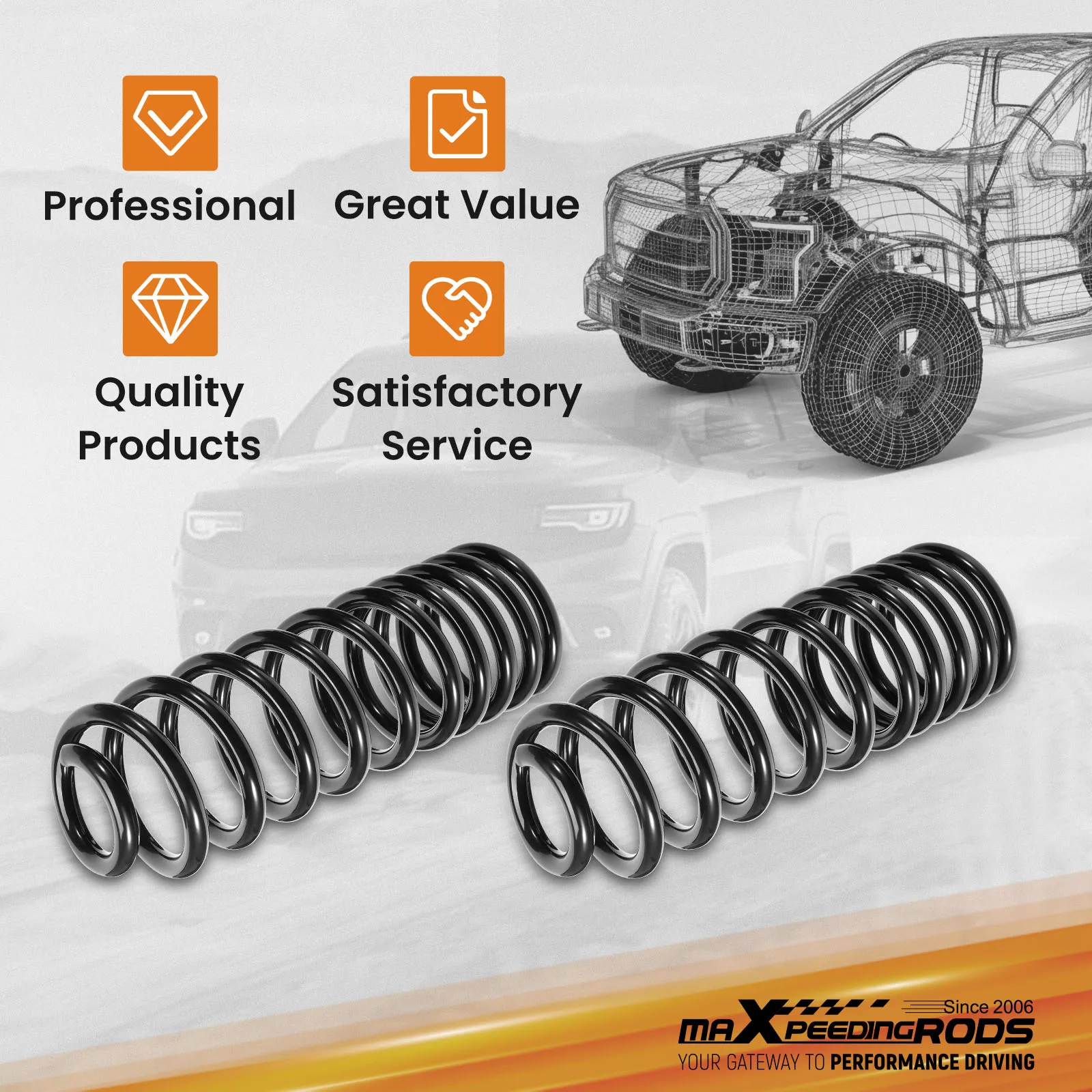 

Пружина задней подвески для увеличения высоты на 1-2 дюйма, усиленная, для Dodge Ram 1500 2WD/4WD 2009-2018 гг.