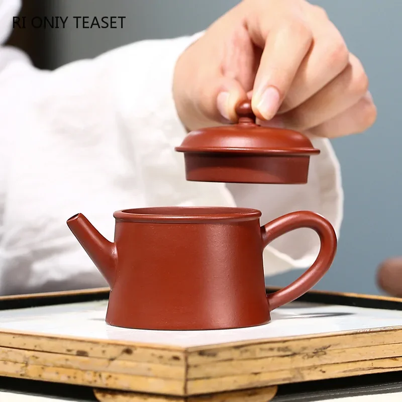 75ml Yixing Purple Clay Teapot Small Capacity Famous Handmade Tea Pot Raw Ore Dahongpao Kettle Chinese Zisha Tea Set Gifts