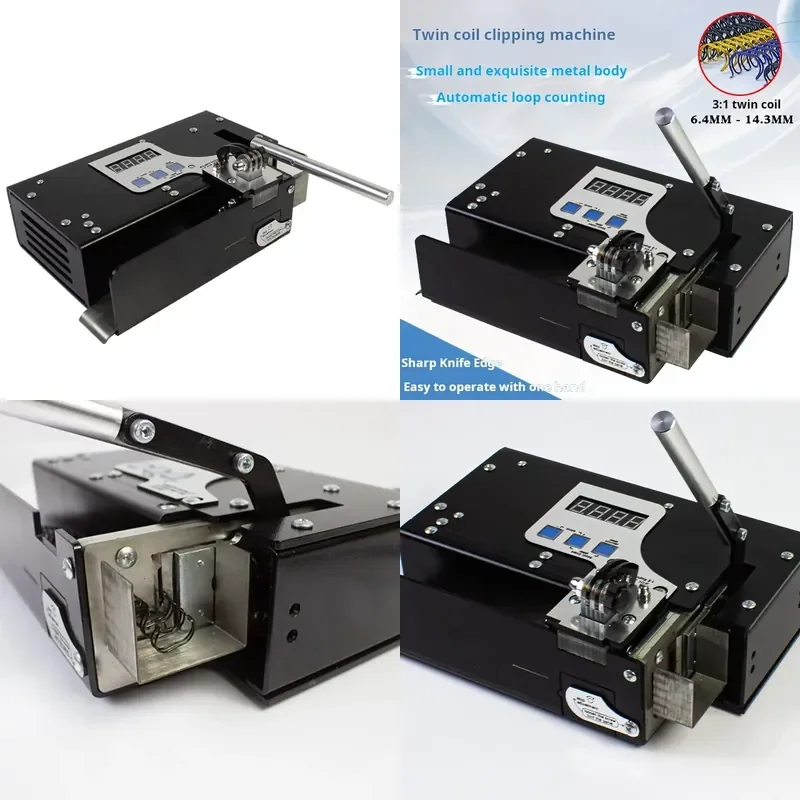 Electric Double-coil  Wire Ring  Wire O Ring  Loose-leaf Strip Cutting Machine