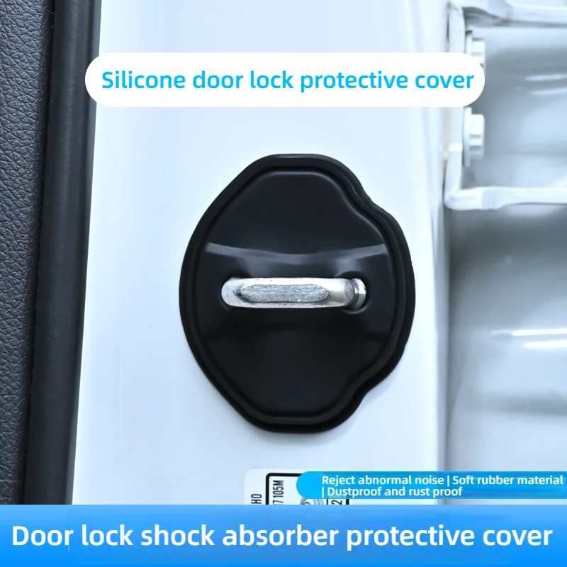 

4PCS Car Door Lock Cover Protect Buckle Cover Latch Stop Anti Rust Car Accessories For Mercedes Benz W211 W210 W213 W203 W205