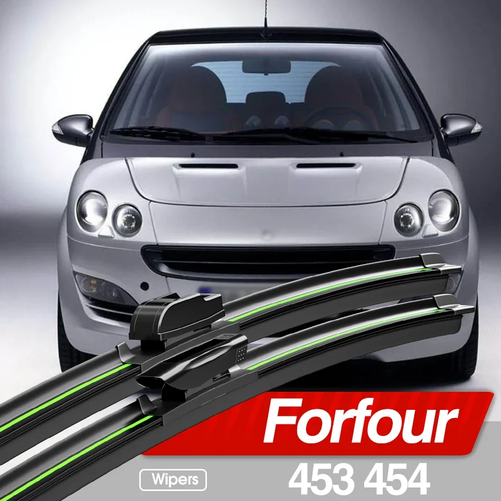 

For Smart Forfour 453 454 2004-2006 2014-2017 Front Windshield Wiper Blades 2pcs Windscreen Window Accessories 2005 2006 2014