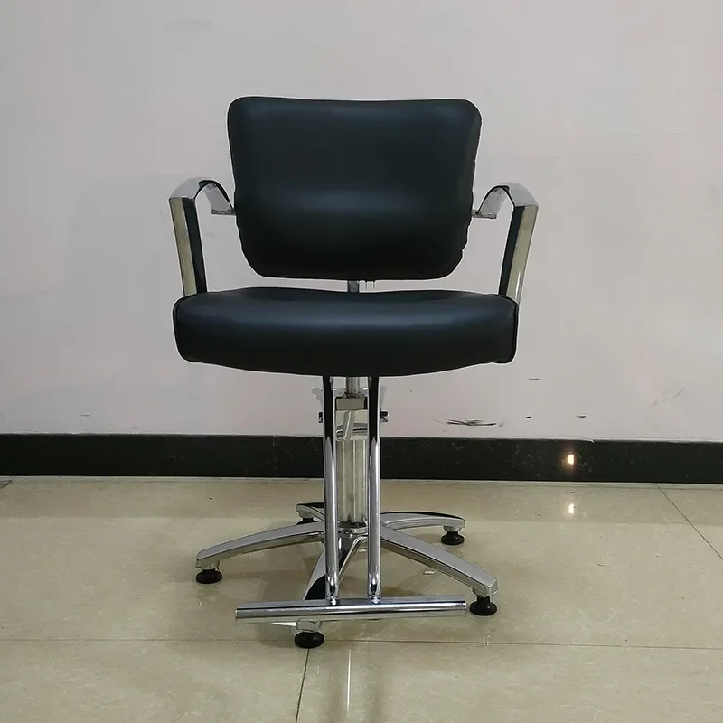 Wholesale Rotatable Barber Chair for Hair Salon Professional Hair Cutting Chair Cross Border Supply Manufacturer Direct Sale